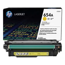 HP 654A Yellow Toner Cartridge - (CF332A)