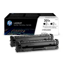 HP 201X High Capacity Black Twin Pack (CF400XD)