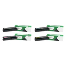Lexmark 20N20 4 Colour Return Programme Toner Cartridge Multipack