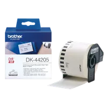 Brother DK-44205 Black On White 62mm x 30.48m Continuous Paper Tape Adhesive Paper