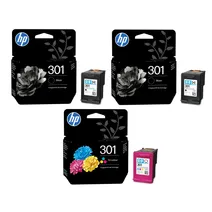 HP 301 2 x Black & 1 x Tri-Colour Ink Cartridge Multipack E5Y87EE
