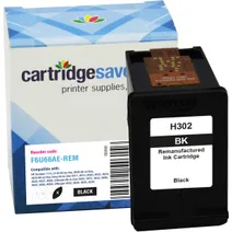 Compatible HP 302 Black Ink Cartridge - (F6U66AE)