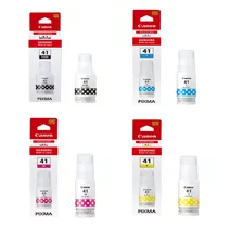 Canon GI-41 4 Colour High Capacity Ink Bottle Multipack (GI-41PGBK, GI-41C, GI-41M, GI-41Y)
