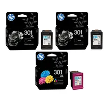 HP 301XL High Capacity 2 x Black & 1 x Tri-Colour Ink Multipack