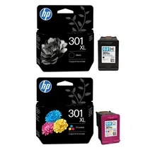 HP 301XL High Capacity Black & Tri-Colour Ink Cartridge Multipack