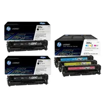 HP 305X / HP 305A 5 Colour Toner Cartridge Multipack (CE410XD & CF370AM)