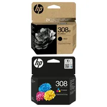 HP 308e/308 High Capacity Black & Tri-Colour Ink Cartridge Multipack