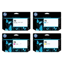 HP 70 4 Colour Ink Cartridge Multipack