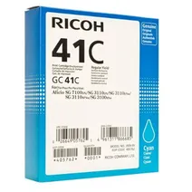 Ricoh GC41C Standard Capacity Cyan Gel Ink Cartridge - (405762)