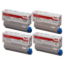 Oki 4387230 4 Colour Toner Cartridge Multipack