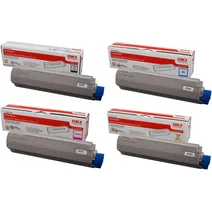 Oki 4405910 4 Colour Toner Cartridge Multipack