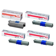 Oki 4446970 4 Colour Toner Cartridge Multipack