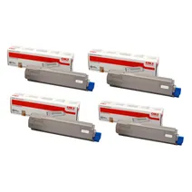 Oki 4464300 4 Colour Toner Cartridge Multipack