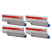 OKI 4484450 4 Colour Toner Cartridge Multipack