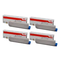 OKI 4484461 4 Colour Toner Cartridge Multipack