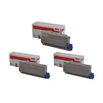 OKI 4539630 3 Colour Toner Cartridge Multipack