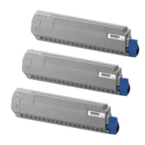 Oki 458628 3 Colour Toner Cartridge Multipack