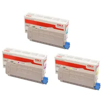 OKI 4650761 3 Colour Toner Cartridge Multipack