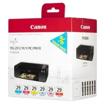Canon PGI-29 6 Colour Ink Cartridge Multipack - (4873B005)
