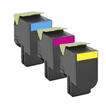 Lexmark 702H High Capacity 3 Colour Return Program Toner Cartridge Multipack