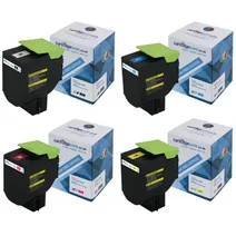 Compatible Lexmark 702X Extra High Capacity 4 Colour Toner Cartridge Multipack