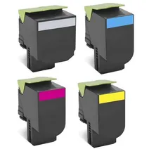 Lexmark 702X Extra High Capacity 4 Colour Return Program Toner Cartridge Multipack