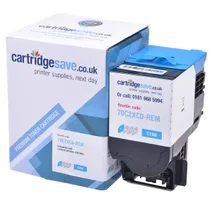 Compatible Lexmark 702XC Extra High Capacity Cyan Toner Cartridge