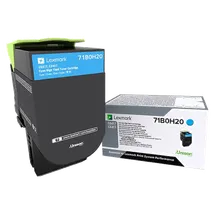 Lexmark 71B0H20 High Capacity Cyan Toner Cartridge