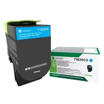 Lexmark 71B20C0 Cyan Return Program Toner Cartridge
