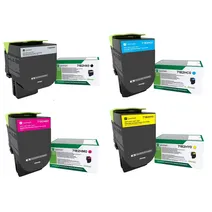 Lexmark 71B2H High Capacity 4 Colour Return Program Toner Cartridge Multipack