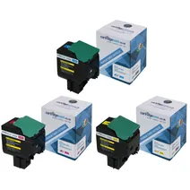 Compatible Lexmark 802H 3 Colour High Capacity Toner Cartridge Multipack