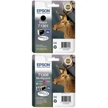 Epson T130 Extra High Capacity 4 Colour Ink Cartridge Multipack - (T1301 & T1306 Stag)