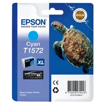 Epson T1572 Cyan Ink Cartridge - (C13T157240 Turtle)