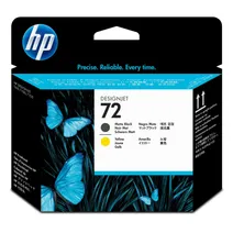 HP 72 Matte Black and Yellow Printhead (C9384A)