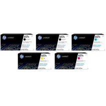 HP 657X High Capacity 5 Colour Toner Cartridge Multipack
