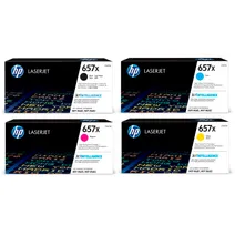 HP 657X High Capacity 4 Colour Toner Cartridge Multipack