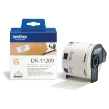 Brother DK-11209 800 x Black On White 29mm x 62mm Adhesive Small Address Labels Paper