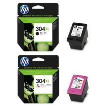 HP 304XL High Capacity Black & Tri-Colour Ink Cartridge Multipack