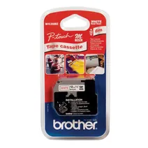 Brother MK232BZ Red On White Adhesive Plastic Labelling Tape 12mm x 8m