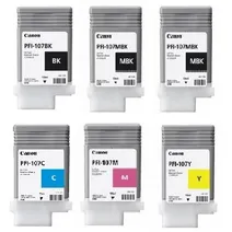 Canon PFI-107 6 Colour Ink Cartridge Multipack