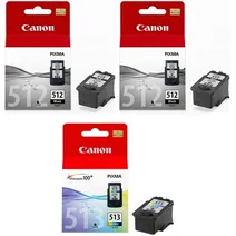 Canon PG-512 / CL-513 High Capacity 2 x Black & 1 x Tri-Colour Ink Cartridge Multipack