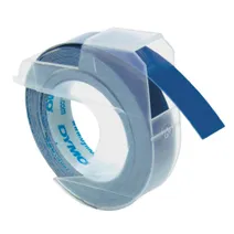 Dymo S0898140 White On Blue Embossing Adhesive Tape 9mm x 3m (S0898140)