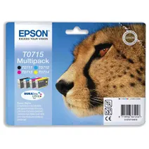 Epson T0715 4-Colour Ink Cartridges Multipack - (Cheetah)
