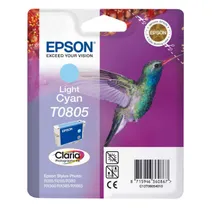 Epson T0805 Light Cyan Ink Cartridge - (C13T080540 Hummingbird)