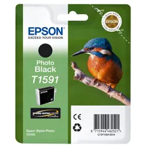 Epson T1591 Photo Black Ink Cartridge - (C13T159140 Kingfisher)