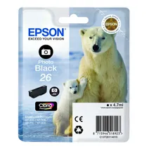 Epson 26 Photo Black Ink Cartridge - (T2611 Polar Bear)