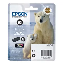 Epson 26XL Photo Black High Capacity Ink Cartridge - (T2631 Polar Bear)