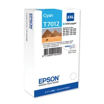 Epson T7012 XXL Extra High Capacity Cyan Ink Cartridge - (C13T70124010 Pyramids)