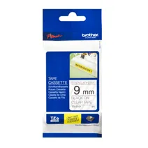 Brother TZe-S121 Black On Clear Strong Adhesive Laminated P-Touch Adhesive Labelling Tape 9mm x 8m