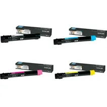 Lexmark X950X2 Extra High Capacity 4 Colour Toner Cartridge Multipack